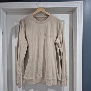 Vuori Sweatshirt Mens XL Tan Cypress Crew Crewneck Pullover French Terry Lounge